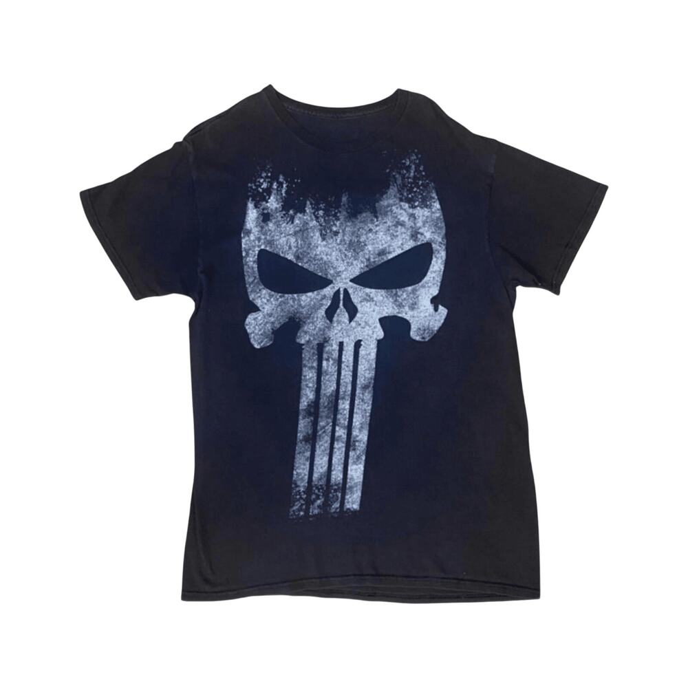 Punisher Skull Y2K Short Sleeve T Shirt Black M